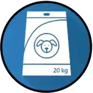 Pet food and treats icon